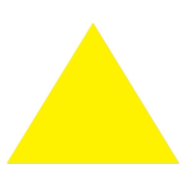 Ergomat 7in DuraStripe Supreme Arrow Head DuraStripe Yellow, 50PK DSV-ARROWHEAD-7-Y-KIT - main